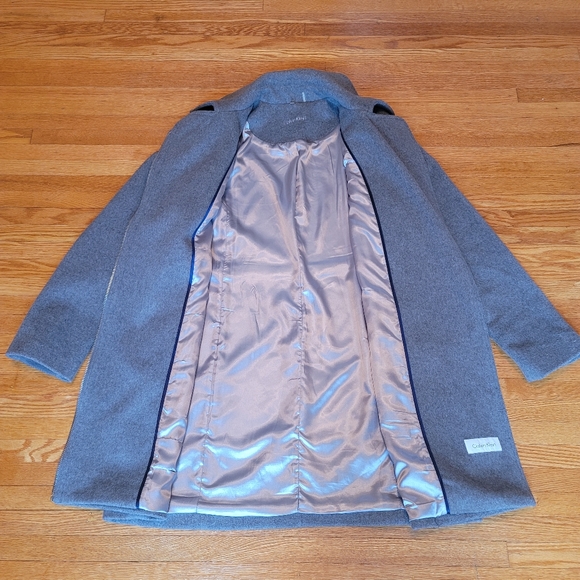 CALVIN KLEIN WOOL COAT - Picture 2 of 3